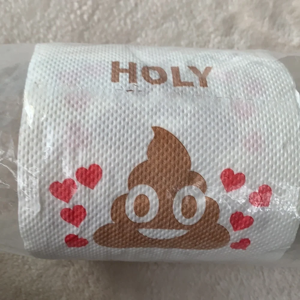 50th Birthday Gag Gift Toilet Paper Roll “Holy 💩 Look Who’s 50!”